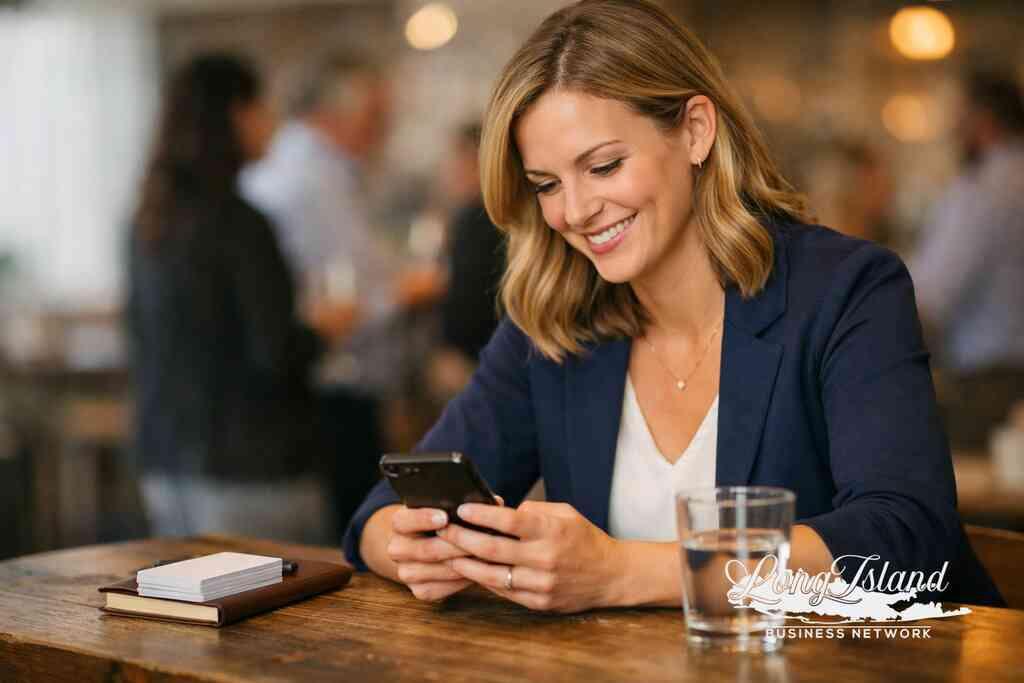 Using networking tips for email campaigns to support elevator pitch practice and business card exchange follow-up — Long