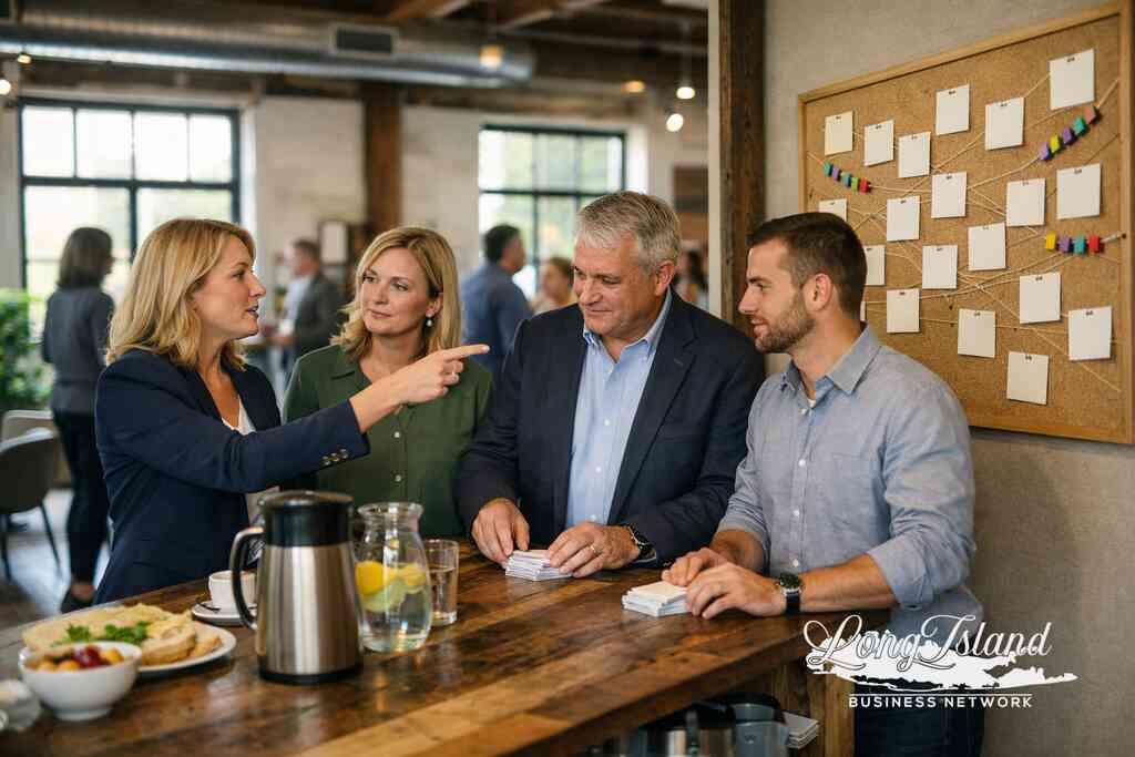How to measure whether business card exchange moments turn into booked calls and sales networking wins — Long Island Bus